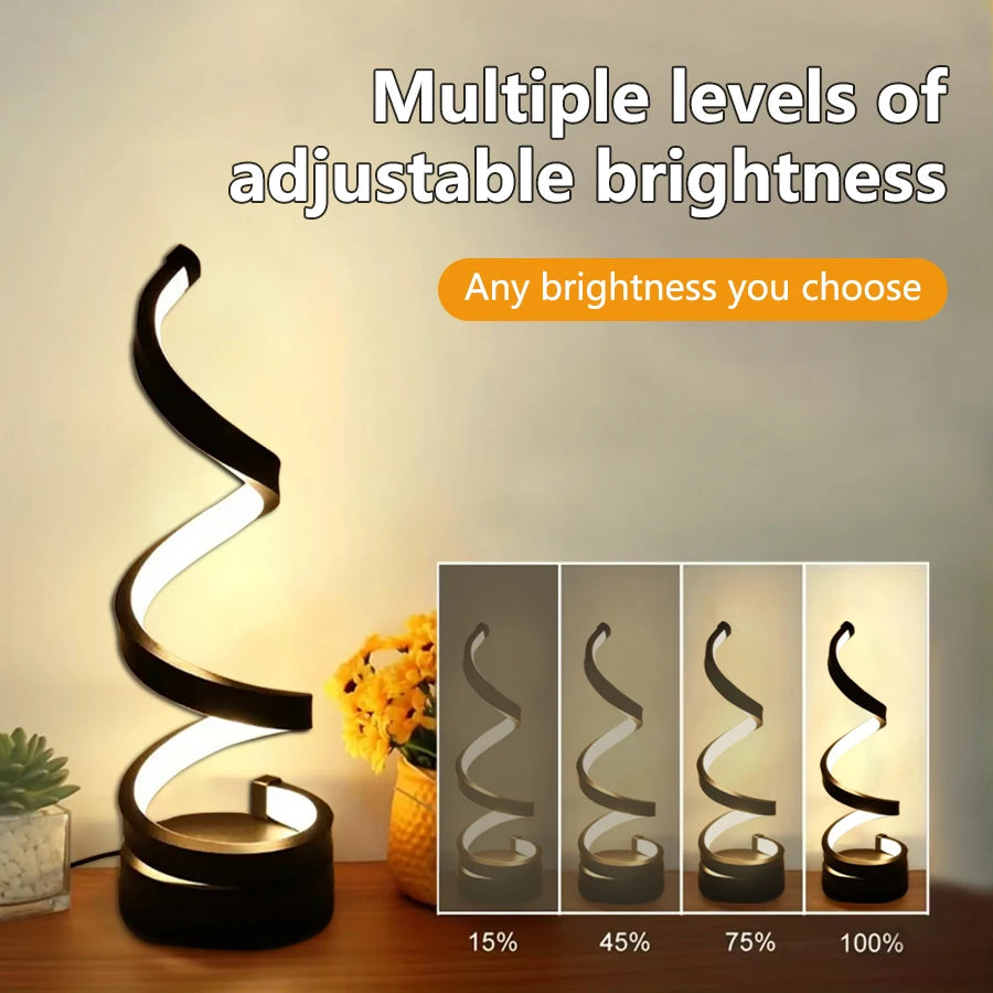 VOYDX CREATIVE SPIRAL LED NIGHT LAMP
