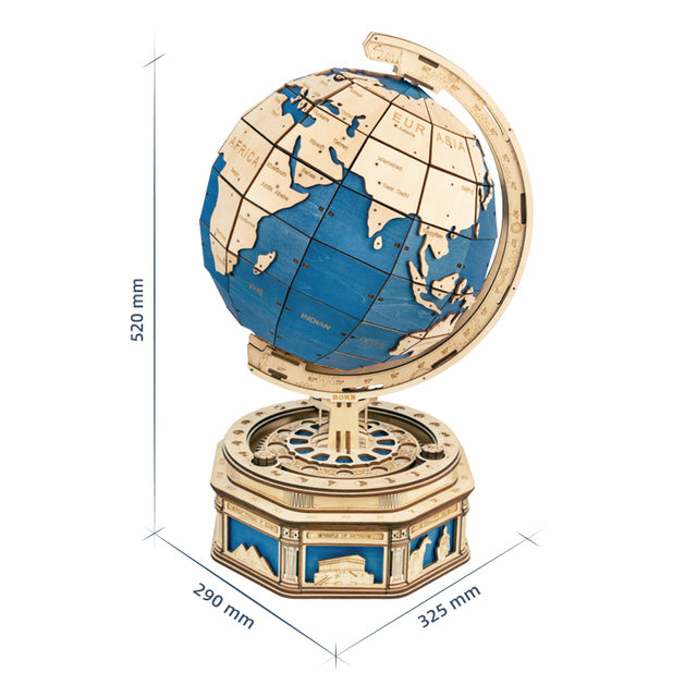 Robotime Globe Earth 567pcs 3D Wooden Puzzle Games Ocean Map Ball