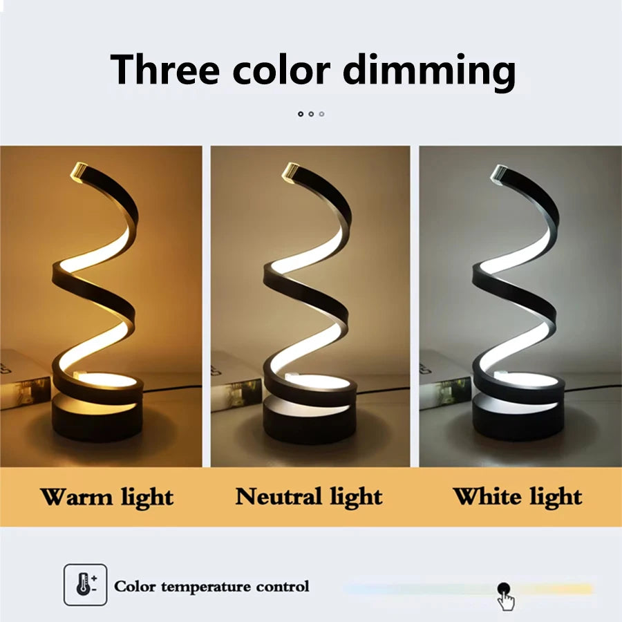 VOYDX CREATIVE SPIRAL LED NIGHT LAMP