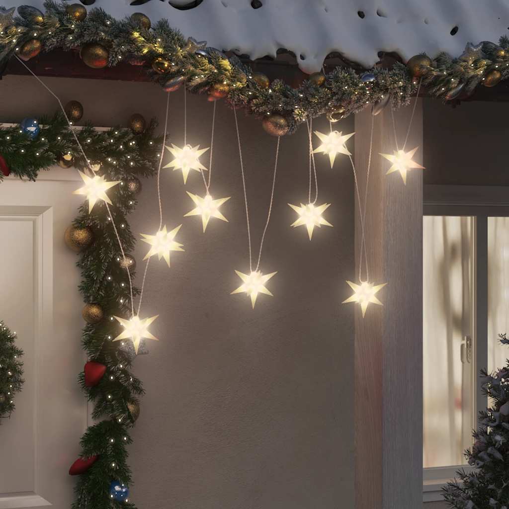 LED Christmas star with 10 LEDs, 10 cm