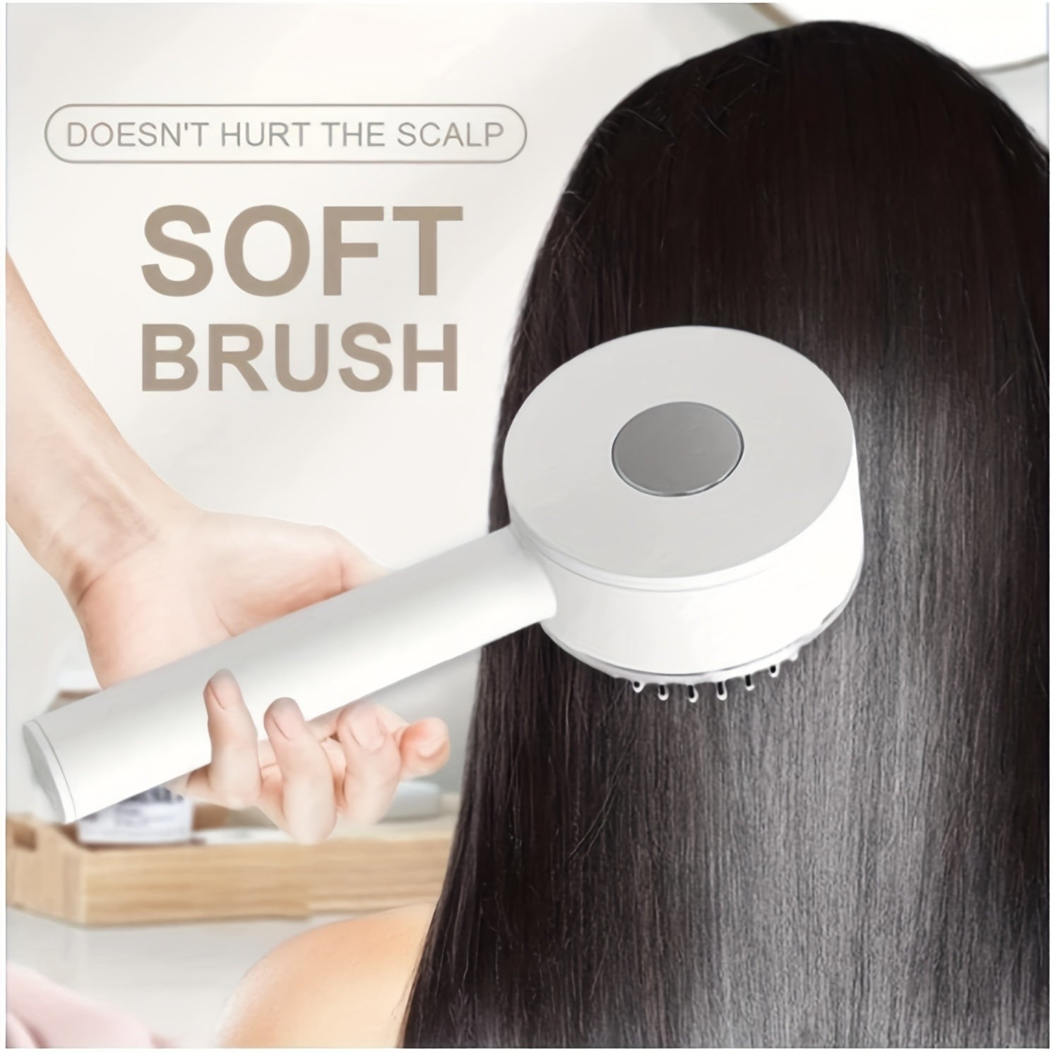 VOYD SELF CLEANING HAIR BRUSH SMOOTH, TANGLE FREE HAIR INSTANTLY
